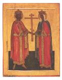 Икона Святых Константина и Елены XVI век